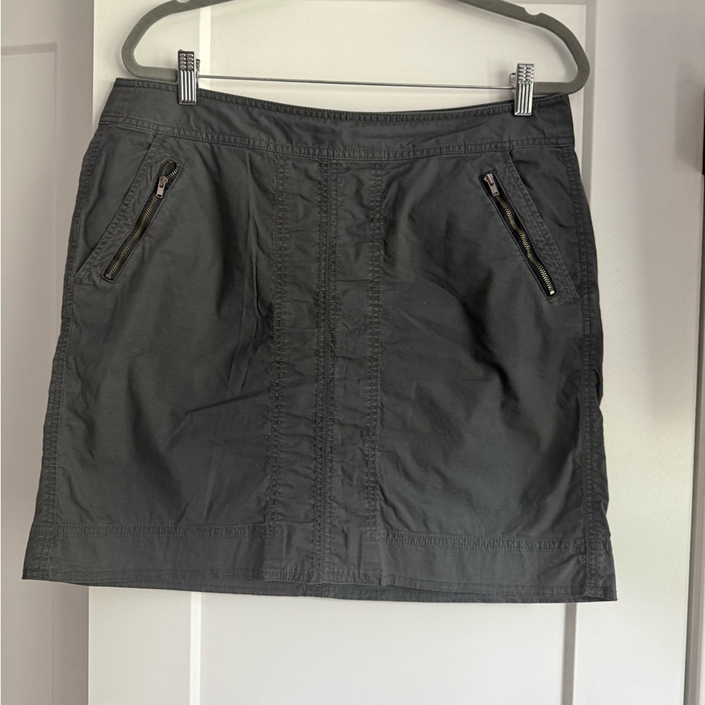 LOFT Charcoal Mini Skirt